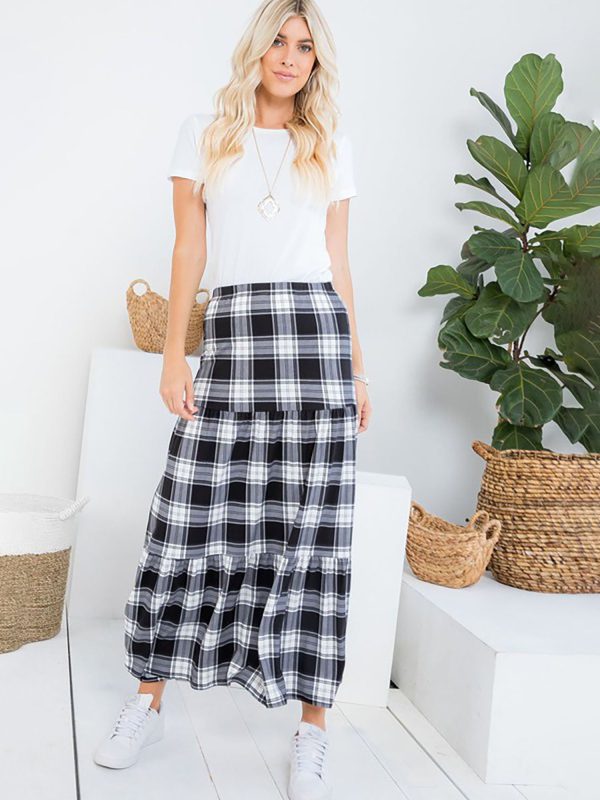 Nevidex Tiered Long Skirt