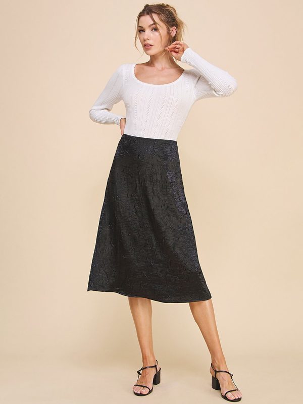 Nevidex  Satin Midi Skirt